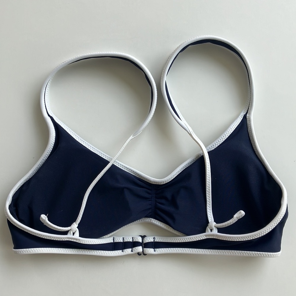 Aerie navy and white bikini top - Picture 2 of 2